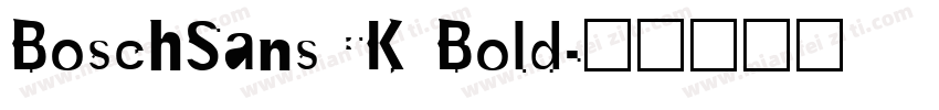 BoschSansCK Bold字体转换